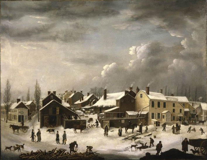 Francis Guy Winter Scene in Brooklyn